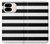 W1596 Black and White Striped Case Cover Custodia e Flip Case per Google Pixel 9 Pro Fold