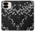 W2544 Japanese Kimono Style Black Flower Pattern Case Cover Custodia e Flip Case per Google Pixel 9 Pro Fold