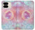W3709 Pink Galaxy Case Cover Custodia e Flip Case per Google Pixel 9 Pro Fold