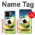 W3844 Glowing Football Soccer Ball Case Cover Custodia e Flip Case per Google Pixel 9 Pro Fold