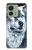 W0123 Grim White Wolf Case Cover Custodia e Flip Case per Motorola Edge (2023), Edge 40