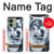 W0123 Grim White Wolf Case Cover Custodia e Flip Case per Motorola Edge (2023), Edge 40