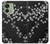 W2544 Japanese Kimono Style Black Flower Pattern Case Cover Custodia e Flip Case per Motorola Edge (2023), Edge 40