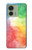 W2945 Colorful Watercolor Case Cover Custodia e Flip Case per Motorola Edge (2023), Edge 40