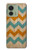 W3033 Vintage Wood Chevron Graphic Printed Case Cover Custodia e Flip Case per Motorola Edge (2023), Edge 40