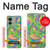 W3273 Flower Line Art Pattern Case Cover Custodia e Flip Case per Motorola Edge (2023), Edge 40