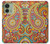 W3402 Floral Paisley Pattern Seamless Case Cover Custodia e Flip Case per Motorola Edge (2023), Edge 40