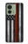 W3472 Firefighter Thin Red Line Flag Case Cover Custodia e Flip Case per Motorola Edge (2023), Edge 40