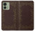 W3553 Vintage Book Cover Case Cover Custodia e Flip Case per Motorola Edge (2023), Edge 40