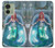 W3911 Cute Little Mermaid Aqua Spa Case Cover Custodia e Flip Case per Motorola Edge (2023), Edge 40