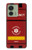 W3957 Emergency Medical Service Case Cover Custodia e Flip Case per Motorola Edge (2023), Edge 40