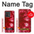 W2480 Tie Dye Red Case Cover Custodia e Flip Case per Motorola Edge 40 Neo