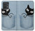 W2641 Pocket Black Cat Case Cover Custodia e Flip Case per Motorola Edge 40 Neo