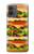 W0790 Hamburger Case Cover Custodia e Flip Case per Motorola Moto G14