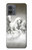 W0933 White Horses Case Cover Custodia e Flip Case per Motorola Moto G14