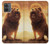W1957 Lion Aslan Case Cover Custodia e Flip Case per Motorola Moto G14
