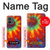 W2985 Colorful Tie Dye Texture Case Cover Custodia e Flip Case per Motorola Moto G14