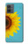 W3039 Vintage Sunflower Blue Case Cover Custodia e Flip Case per Motorola Moto G14