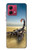 W0150 Desert Scorpion Case Cover Custodia e Flip Case per Motorola Moto G84