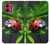 W0263 Ladybug Case Cover Custodia e Flip Case per Motorola Moto G84