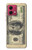 W0702 Money Dollars Case Cover Custodia e Flip Case per Motorola Moto G84