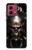 W1027 Hardcore Metal Skull Case Cover Custodia e Flip Case per Motorola Moto G84