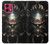 W1027 Hardcore Metal Skull Case Cover Custodia e Flip Case per Motorola Moto G84
