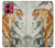 W1934 Chinese Tiger Painting Case Cover Custodia e Flip Case per Motorola Moto G84