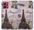 W2211 Paris Postcard Eiffel Tower Case Cover Custodia e Flip Case per Motorola Moto G84