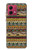 W2860 Aztec Boho Hippie Pattern Case Cover Custodia e Flip Case per Motorola Moto G84