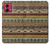 W2860 Aztec Boho Hippie Pattern Case Cover Custodia e Flip Case per Motorola Moto G84