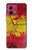 W3315 Spain Flag Vintage Football Graphic Case Cover Custodia e Flip Case per Motorola Moto G84