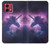 W3538 Unicorn Galaxy Case Cover Custodia e Flip Case per Motorola Moto G84
