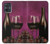 W0910 Red Wine Case Cover Custodia e Flip Case per Motorola Moto G54