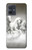 W0933 White Horses Case Cover Custodia e Flip Case per Motorola Moto G54