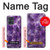W3713 Purple Quartz Amethyst Graphic Printed Case Cover Custodia e Flip Case per Motorola Moto G54