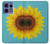 W3039 Vintage Sunflower Blue Case Cover Custodia e Flip Case per Motorola Edge 50 Pro