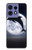 W3510 Dolphin Moon Night Case Cover Custodia e Flip Case per Motorola Edge 50 Pro W3510 Dolphin Moon Night Case Cover Custodia e Flip Case per Motorola Edge 50 Pro