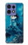 W0899 Mermaid Case Cover Custodia e Flip Case per Motorola Edge 50 Fusion