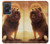 W1957 Lion Aslan Case Cover Custodia e Flip Case per Motorola Edge 50 Fusion