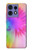 W2488 Tie Dye Color Case Cover Custodia e Flip Case per Motorola Edge 50 Fusion