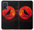 W3328 Crow Red Moon Case Cover Custodia e Flip Case per Motorola Edge 50 Fusion