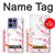 W3707 Pink Cherry Blossom Spring Flower Case Cover Custodia e Flip Case per Motorola Edge 50 Fusion