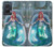 W3911 Cute Little Mermaid Aqua Spa Case Cover Custodia e Flip Case per Motorola Edge 50 Fusion