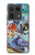 W0588 Wall Graffiti Case Cover Custodia e Flip Case per Motorola Edge 50 Ultra