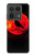 W3328 Crow Red Moon Case Cover Custodia e Flip Case per Motorola Edge 50 Ultra