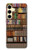 W3154 Bookshelf Case Cover Custodia e Flip Case per Samsung Galaxy S24 FE