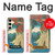 W3348 Utagawa Hiroshige The Monkey Bridge Case Cover Custodia e Flip Case per Samsung Galaxy S24 FE