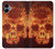 W3881 Fire Skull Case Cover Custodia e Flip Case per Samsung Galaxy A06