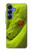 W0785 Green Snake Case Cover Custodia e Flip Case per Samsung Galaxy S25